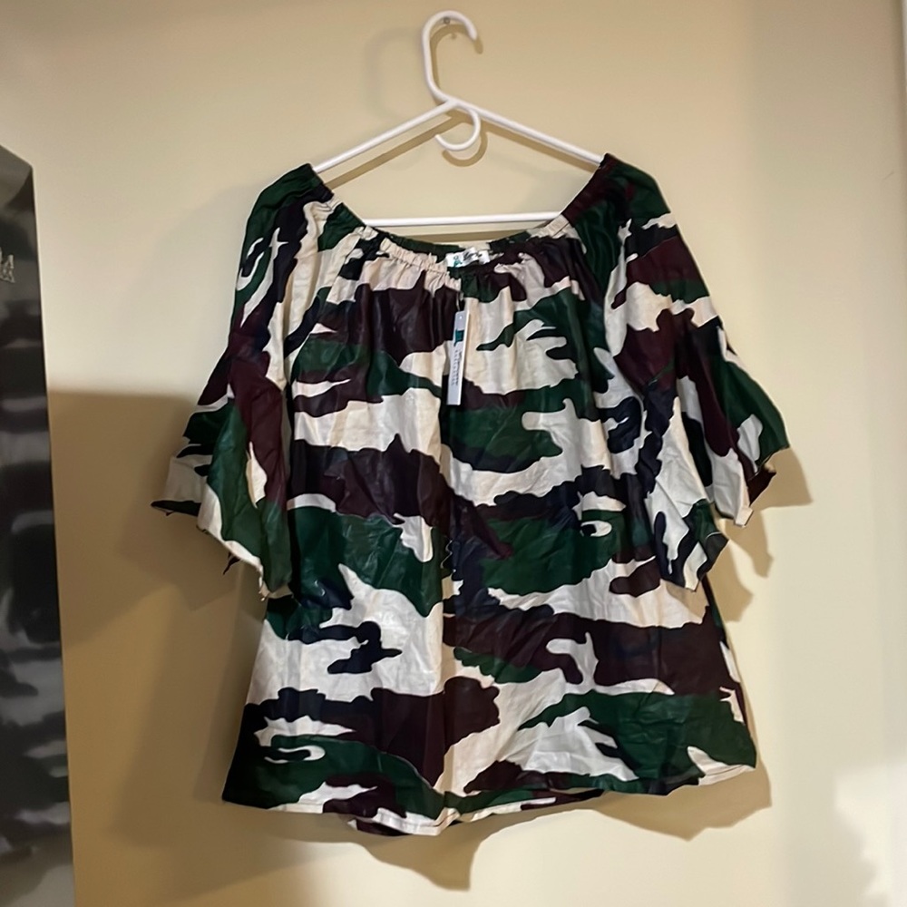 Camo blouse